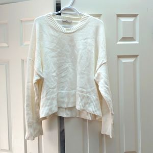 Everlane cropped cream sweater XL